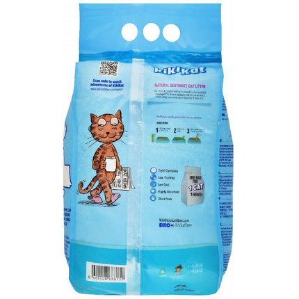 رمل قطط كيكي كات وايت بنتونيت متكتلة، ماونتن فريش، 5 لتر