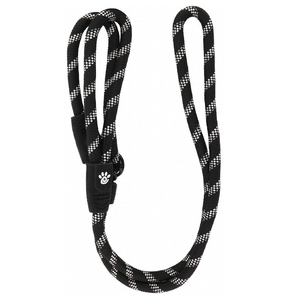 Doco Black and white Reflective Rope Dog Leash 180cm