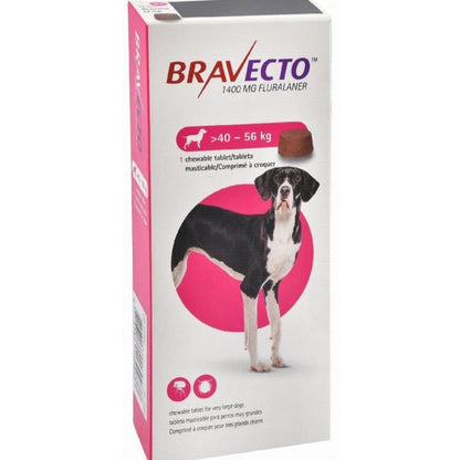 Bravecto Chewable Tablet  Fluralaner For Dogs 40-56 Kg