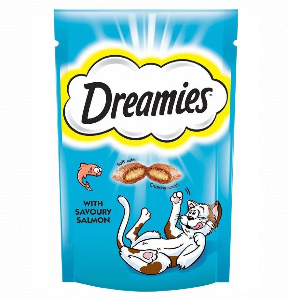 Dreamies with Scrumptious Salmon Flavor 60g