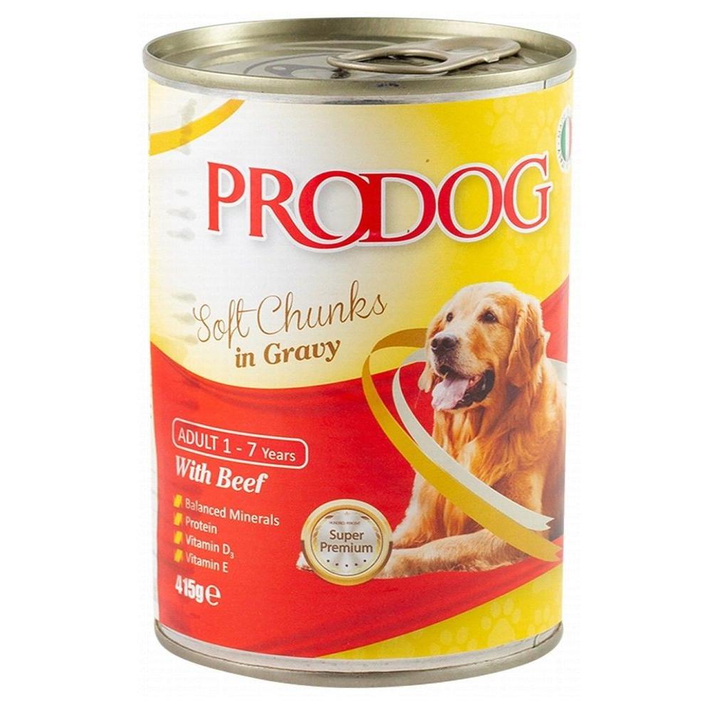 Prodog Wet Dog Food with Soft Beef 400gr