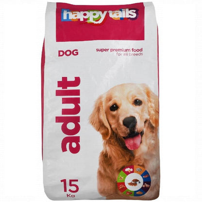 Happy Tails Adults Dry Food For Dogs 15kg