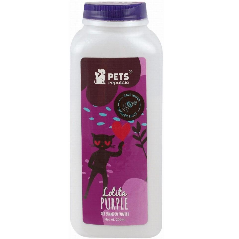 Pets Republic Dry Shampoo Lolita Purple Scent 200G