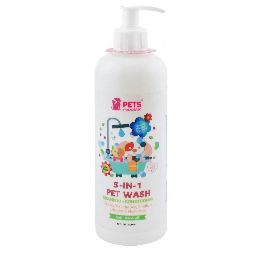 Pets Republic 5in1 Shampoo And Conditioner Strawberry 500 ml