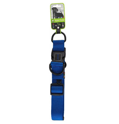 Doco  XL Blue Nylon Dog Collar 55 to 75 nin 3.8cm