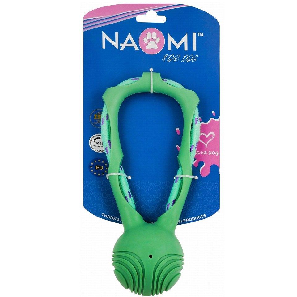 Naomi Toy Ball Dog Tug Rope Green