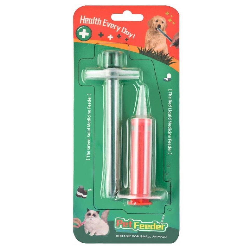 Pet Feeding Syringe Green And Red