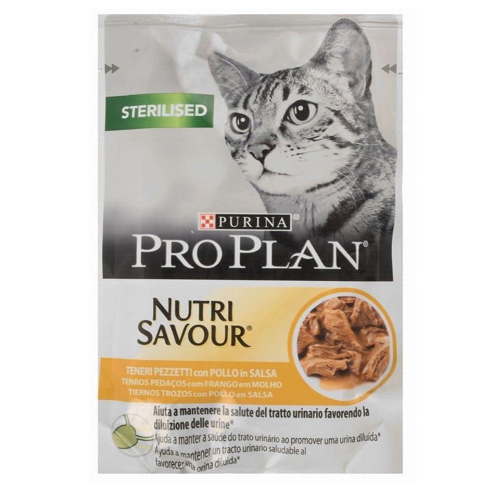 Purina Pro Plan Sterilised Nutri Savour with Chicken in Gravy 85g