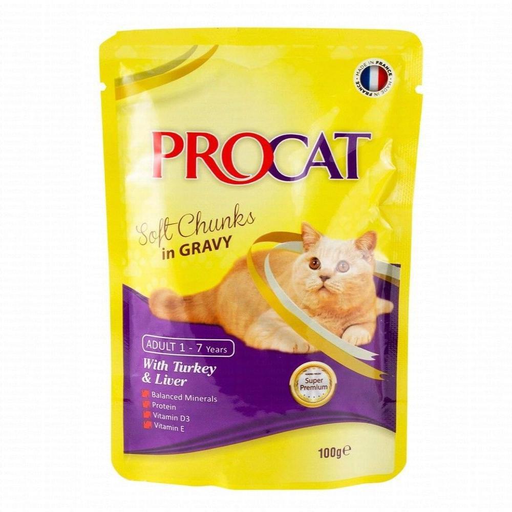 Procat Soft With Turkey And Liver 100g