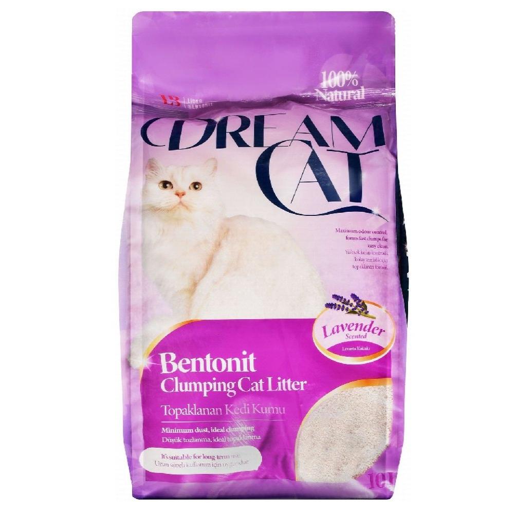 Dream Cat Bentonite Clumping Cat Litter Lavender Scent 10 L