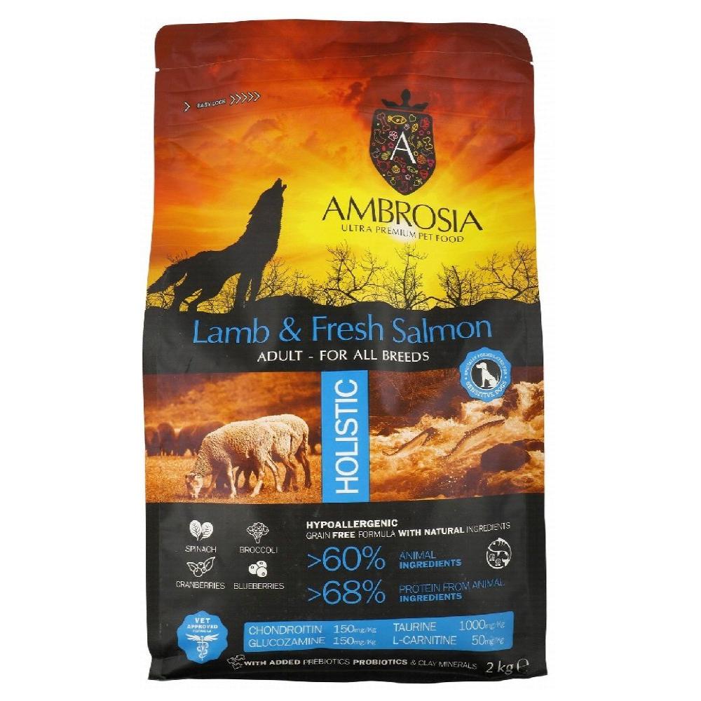 Ambrosia  Dry Food with Lamb and Salmon for Sensitive Adult Dogs 2kg