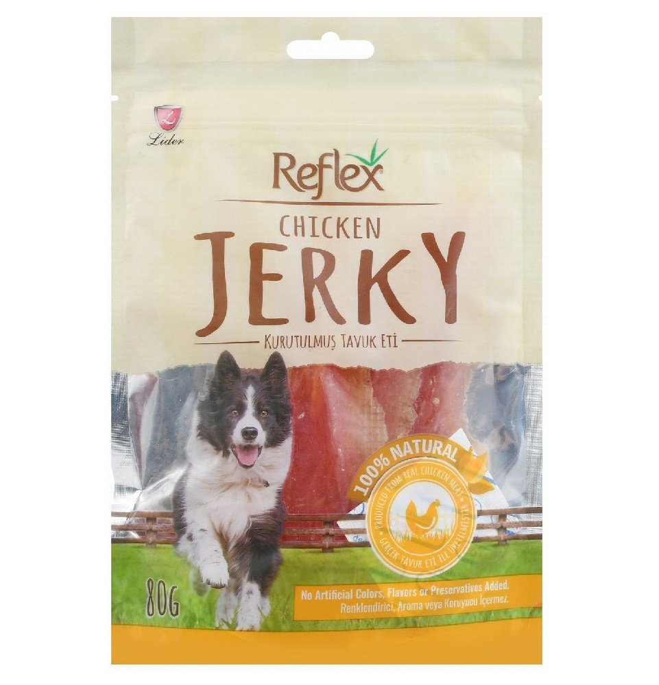 Reflex Treats with Chicken Jerky for Dogs 80 gr