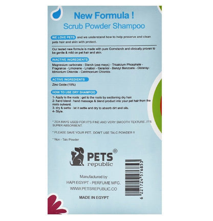 Pets Republic Pet Shampoo Powder Vanilla 500 gr