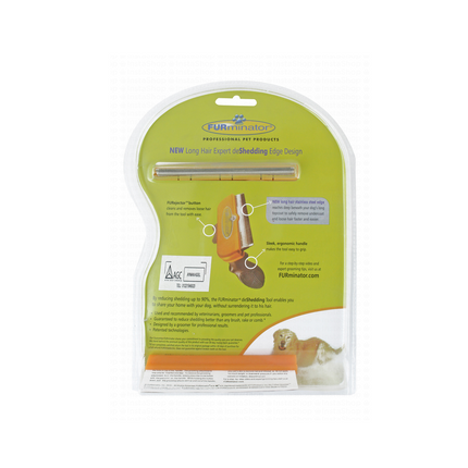 Furminator Large Black And Yellow Deshedding Brush for short Haired Dogs 23 to 41 kg