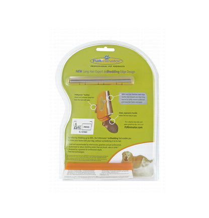 Furminator Large Black And Yellow Deshedding Brush for short Haired Dogs 23 to 41 kg