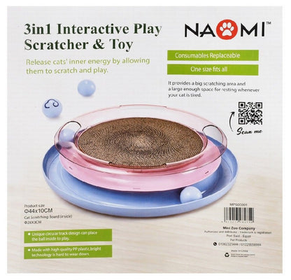 Naomi 3 in 1 Interactive Scratch and Toy for Cat
