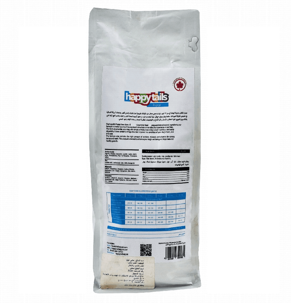 Happy Tails Dry Food For Puppies 1 kg