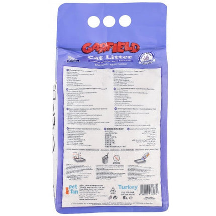 قمامة قطط غارفيلد وايت بنتونيت المتكتلة باللون الخزامي 5 لتر