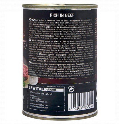 Leonardo Wet Food Rich In Beef For Adult Cats 400 gr