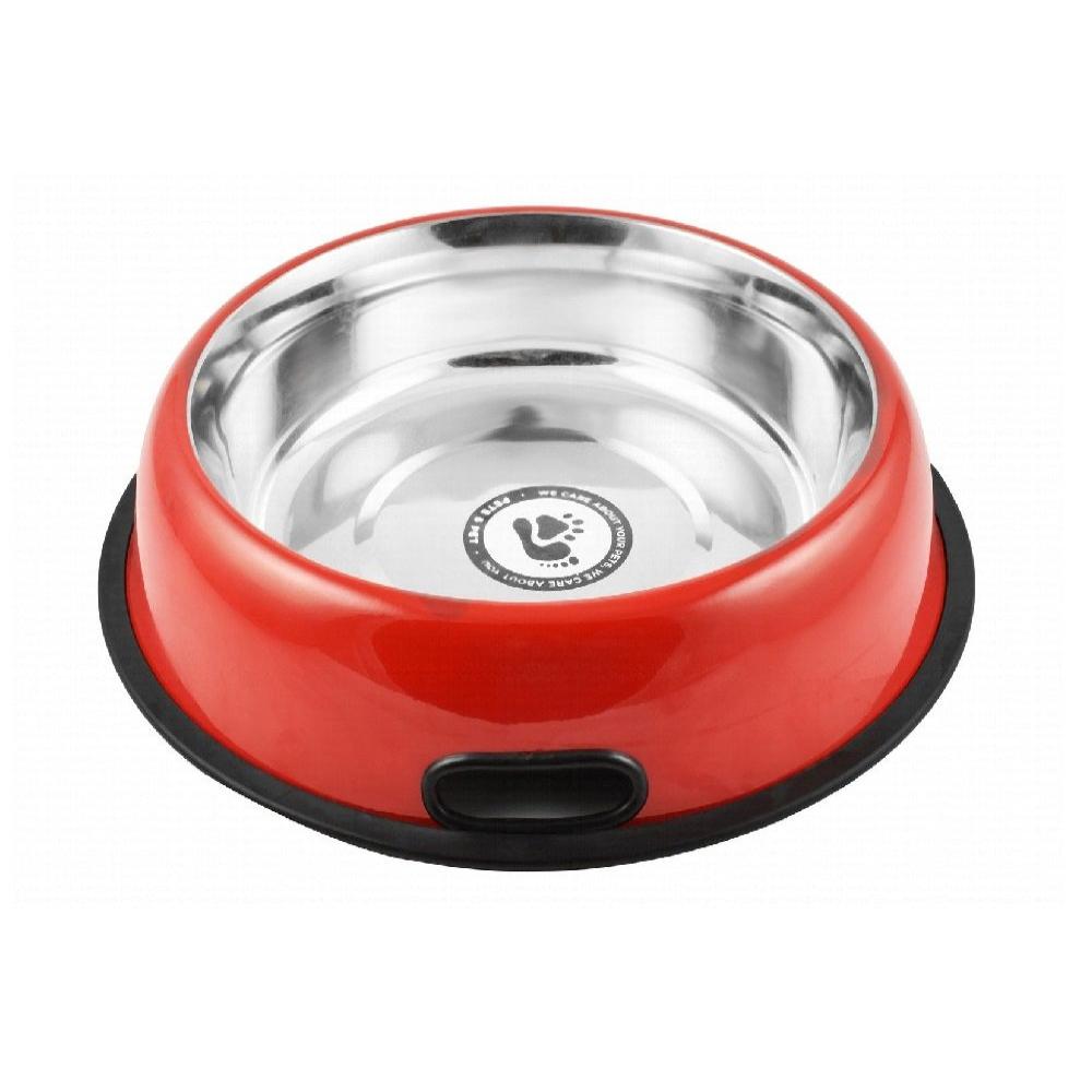 Pete and Pet Large Red Stainless Steel Bowl