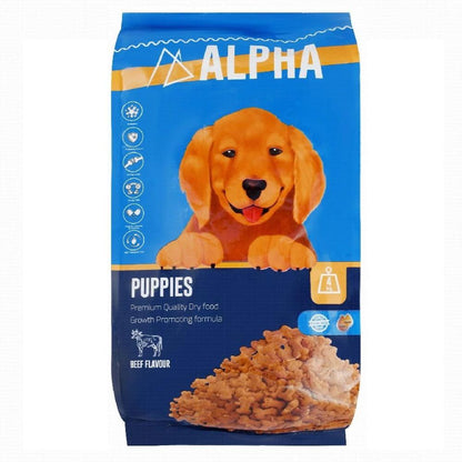 Alpha Dry Food Beef Flavor for Puppies 20 kg