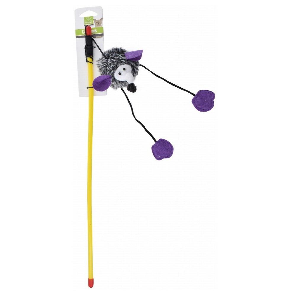 Nunbell Yellow and Purple Cat Wand Toy