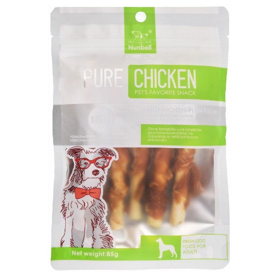 Nunbell stesk Shaped Treats with Chicken for Adult Dogs