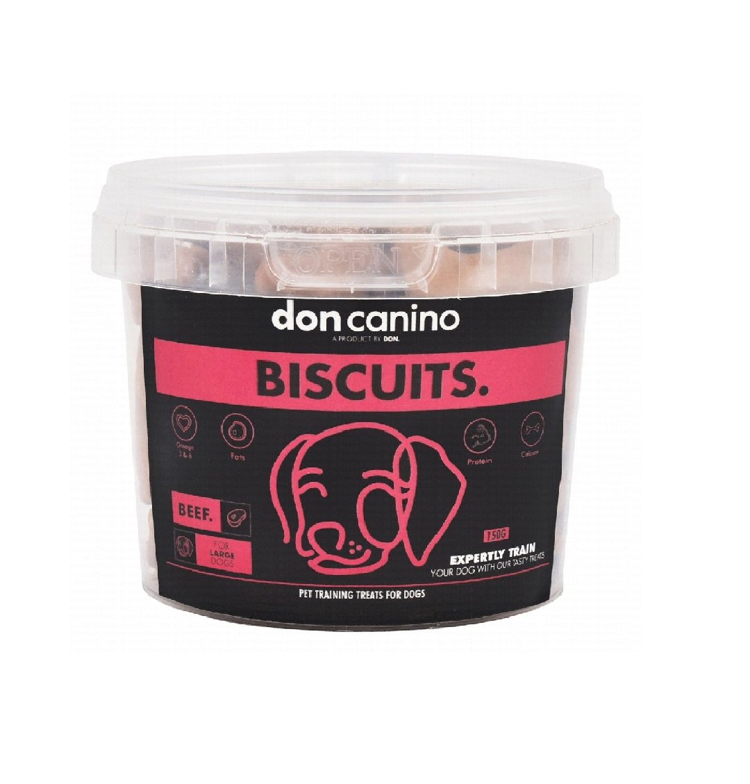 Don Canino Dog Biscuits large beef 150gm