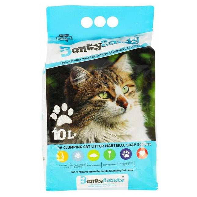 Benty Sandy Cat Benty Sandy Clumping Litter Marseille Soap 10L