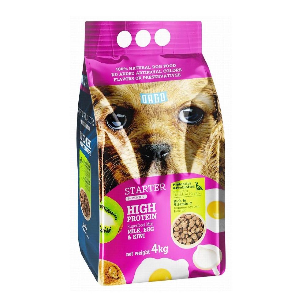 Orgo Starter Dry Food For Dog Milk and Kiwi 4KG