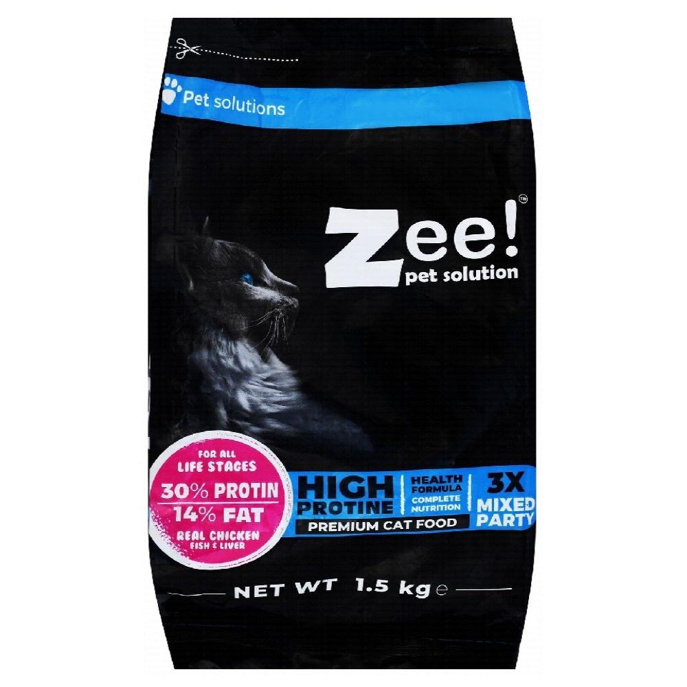 Zee Dry Cat Food with Chicken Fish and Liver 1.5Kg