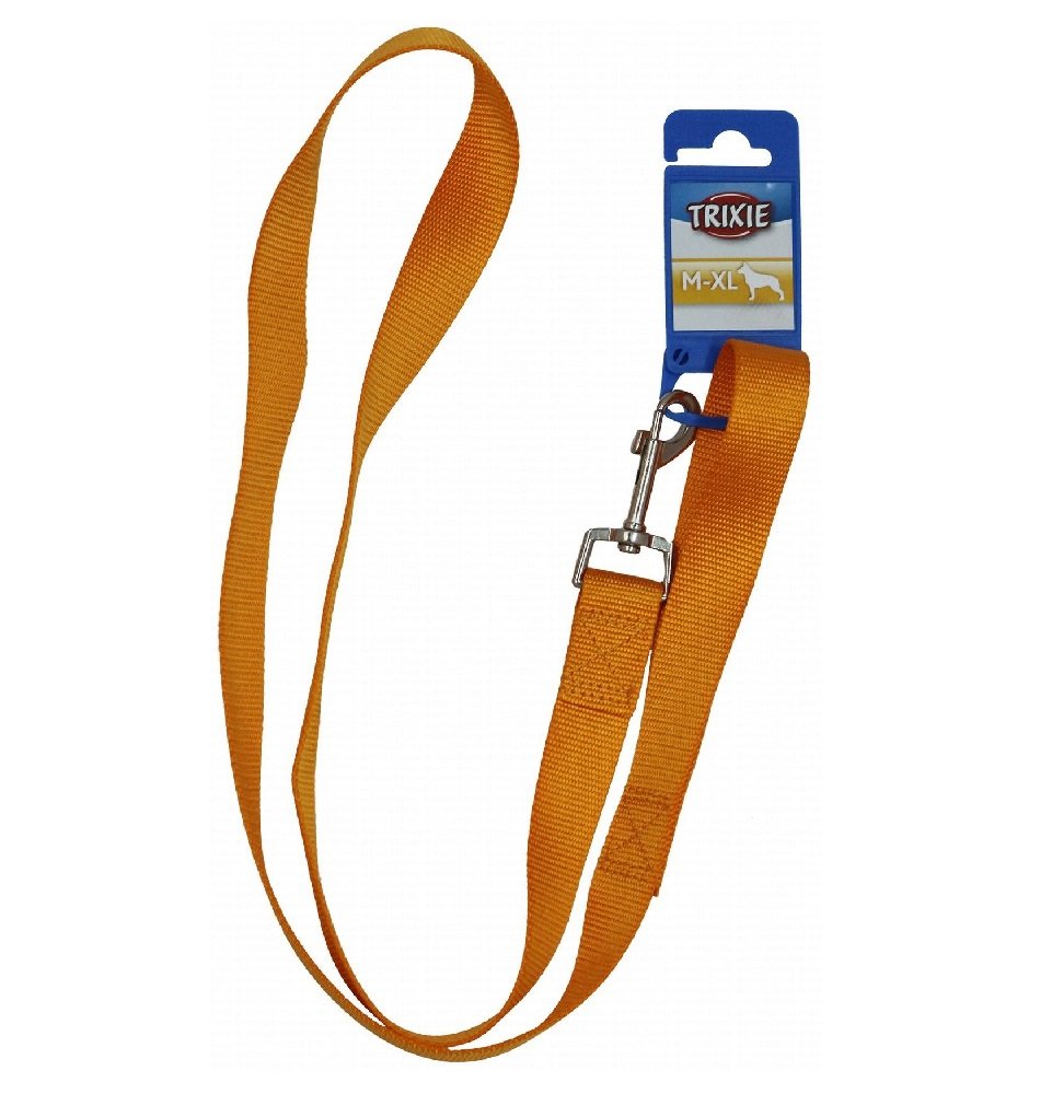 Trixie Medium to XL Orange Nylon Dog Leash