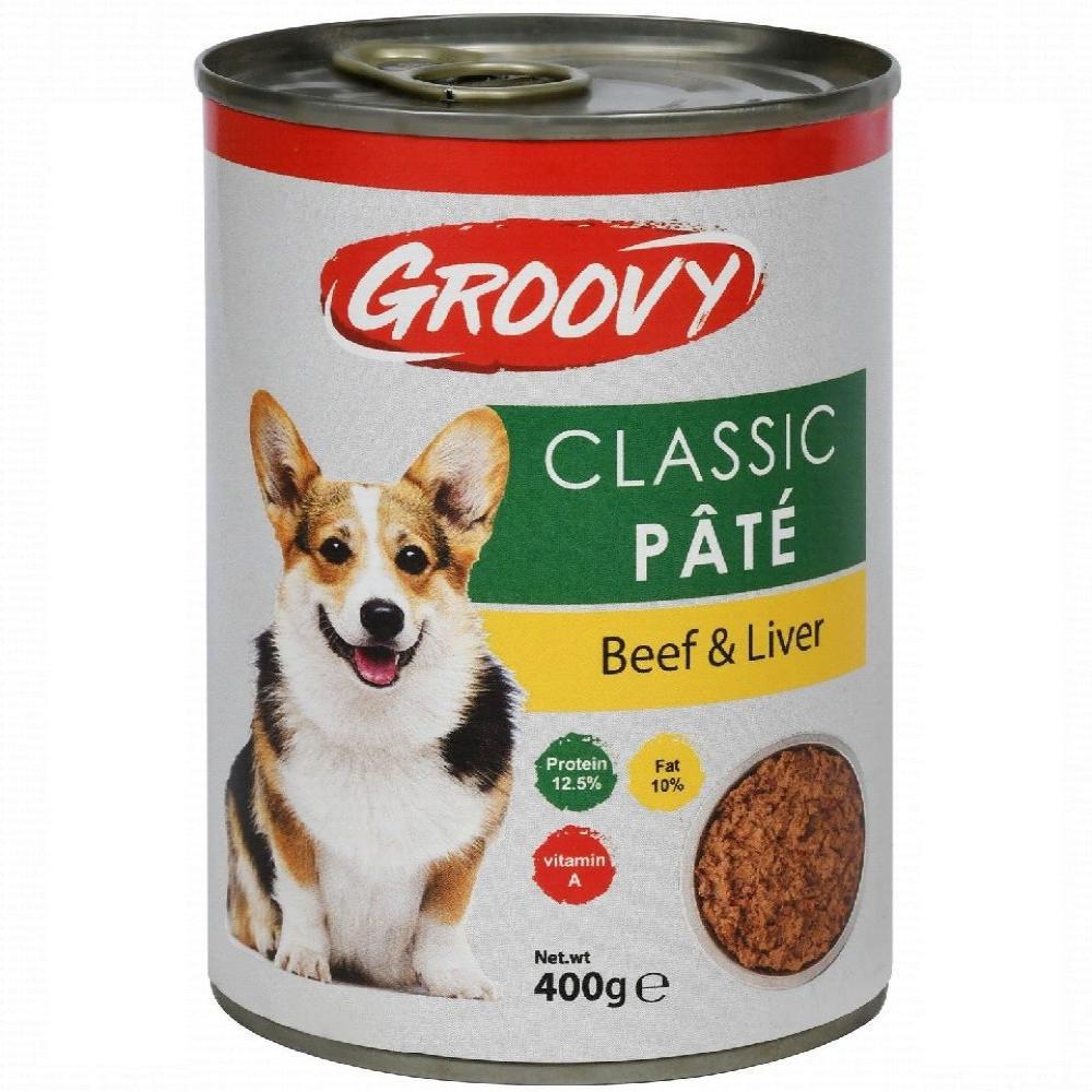 Groovy Adult Dog Classic Pate Beef Liver 400G