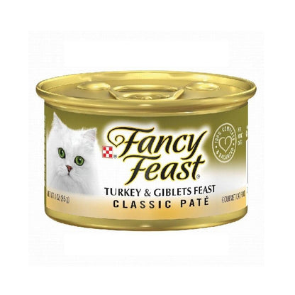 Purina Fancy Feast Classic Paté With Turkey Giblets Feast Gourmet