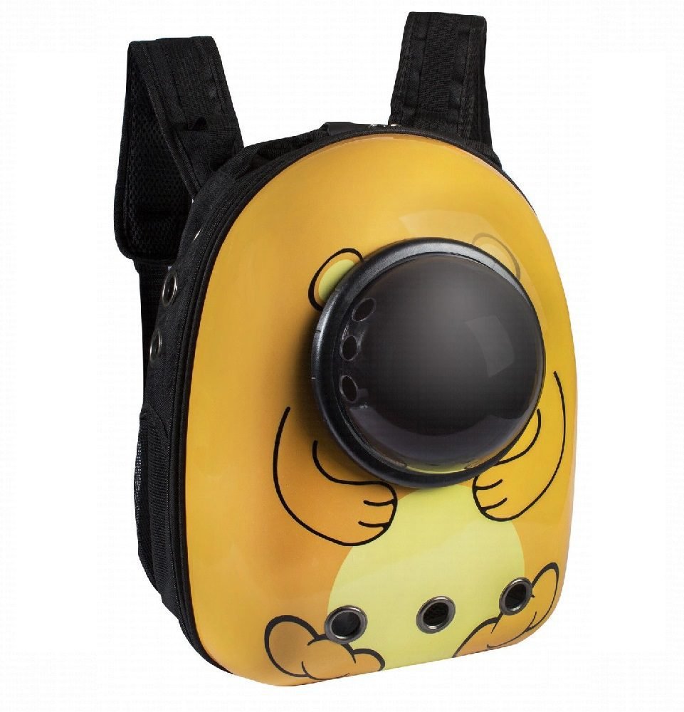 Yabe Pet Carrier Backpack With Window Bear Shaped