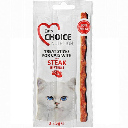 Choice Cat Treat In Sticks With Beef 3×5 gr