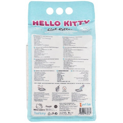 قمامة قطط هيلو كيتي وايت بنتونيت متكتلة بصابون مارسيليا 5 لتر