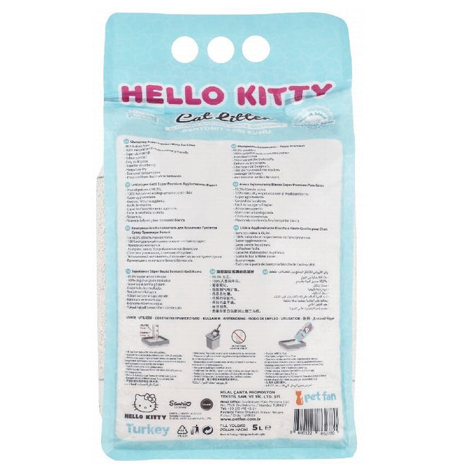 Hello Kitty White Bentonite Clumping Cat Litter Marseille Soap 5 L