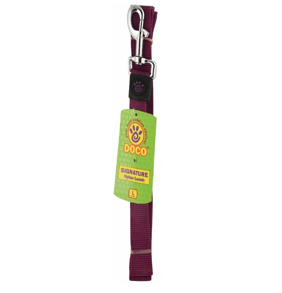 Doco Large Purple Nylon Dog Leash180 cm