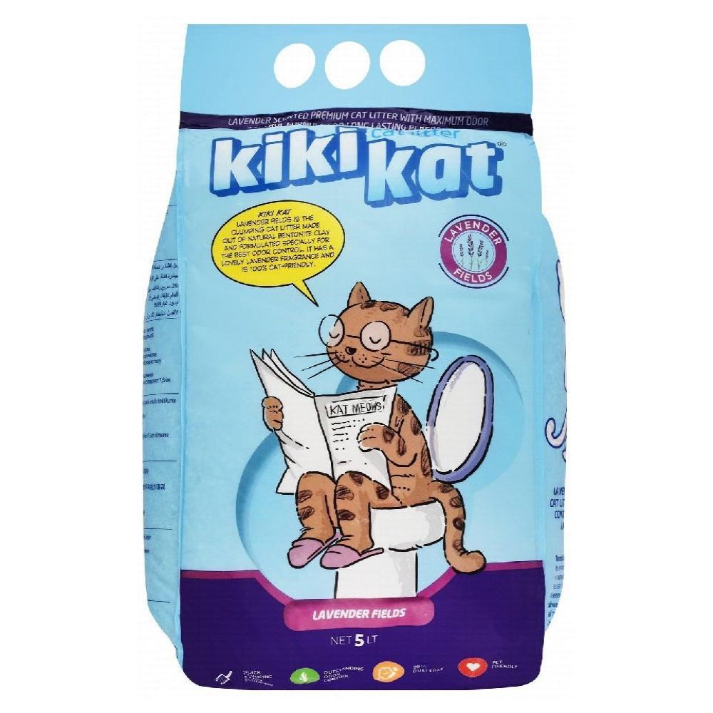 Kiki Kat White Bentonite Clumping Cat Litter Lavender 5 L