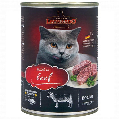 Leonardo Wet Food Rich In Beef For Adult Cats 400 gr