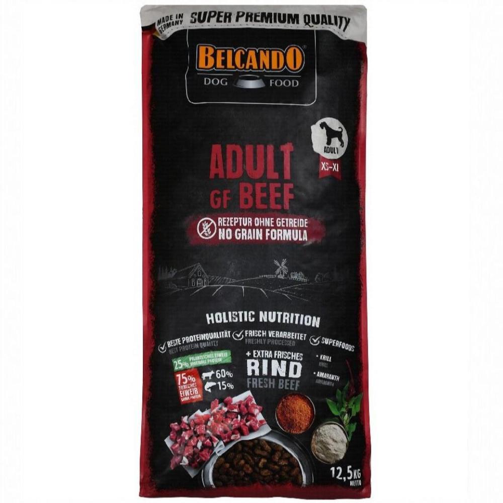 Belcando Dog Adult Gf Beef Dry Food  XS-XL 12.5Kg