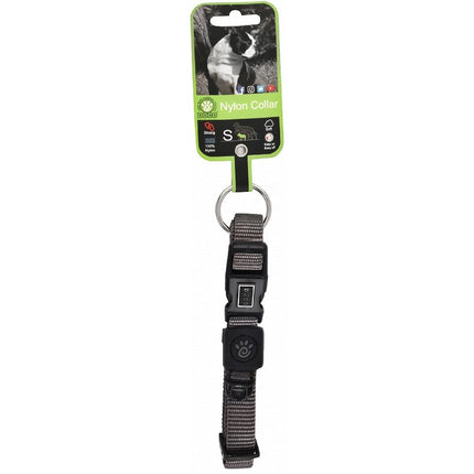 Doco O-Ring Small Gray Nylon Dog Collar 25 to 40in 1.5cm