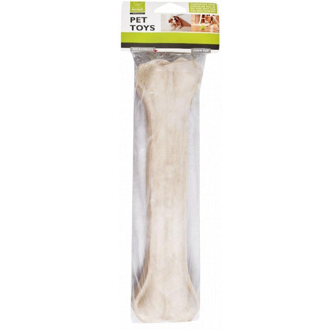 Nunbell Medium White Bone Shape Chew Dog Toy