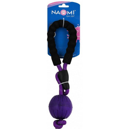 Naomi Pet Bite Rope Tug Toy With Black And Purple