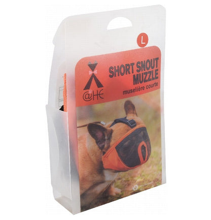 Short Snout Dog Muzzle Large Orange 38 to 63 cm