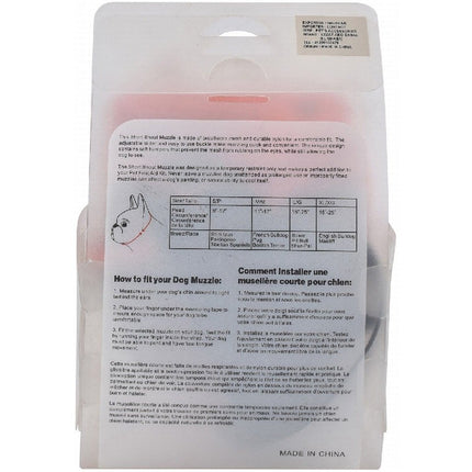 Short Snout Dog Muzzle Large Orange 38 to 63 cm