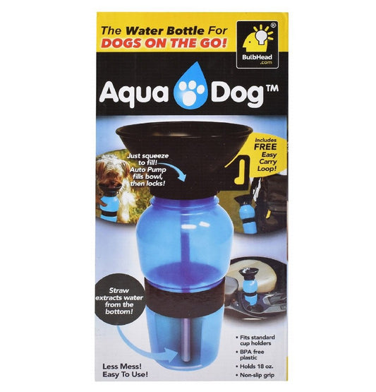 Aqua Dog Blue Water Bottle 500ml