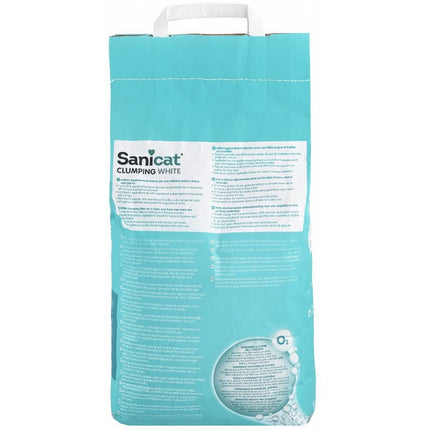 Sanicat White Clumping Cat Litter Cotton Fresh Scent 10 L