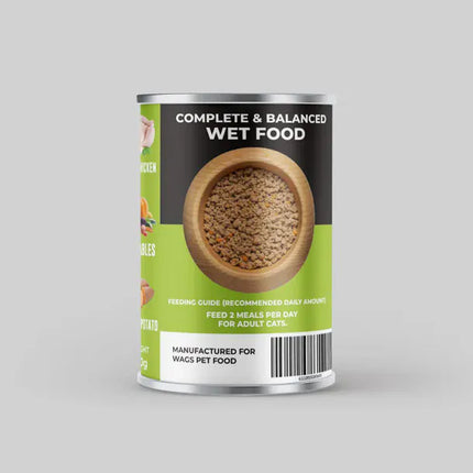 WAGS Cat WAGS Adult Cat Chicken with Vegetable Pate 400g